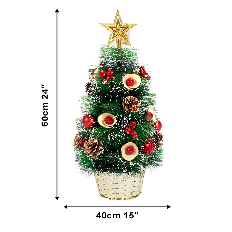 Artificial Christmas Tree Decorations  Creative  Red Fruit Pine Cone Ornament Christmas Village DIY Decor Craft For Home