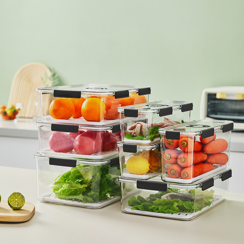 New Style Glass Hanging Fruit Vegetable Storage Fridge Organizer Kitchen Organizer