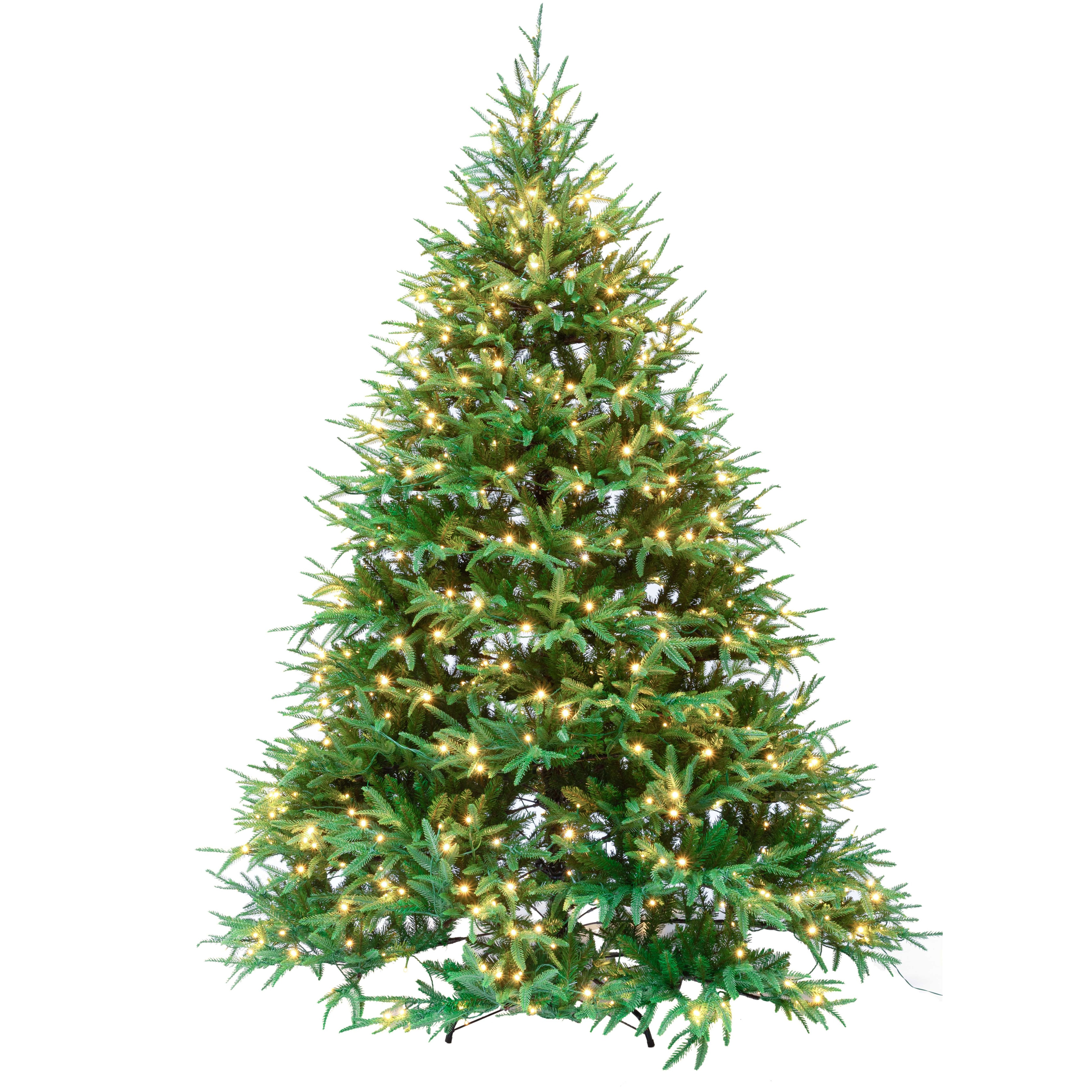 Artificial Full Christmas Tree, Green, Dunhill Fir, Includes Stand, 12 Feet Folding   Glass Ornament Christmas Trees With Lights