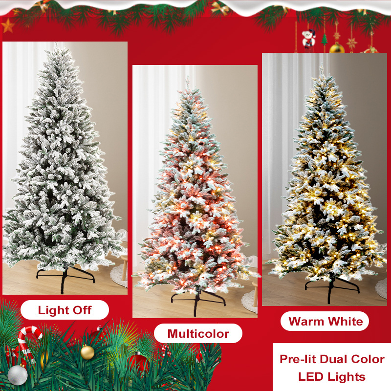 Hot Selling 150cm 180cm 210cm Cheap Home Displace PVC Artificial Christmas Tree Yellow Xmas Tree