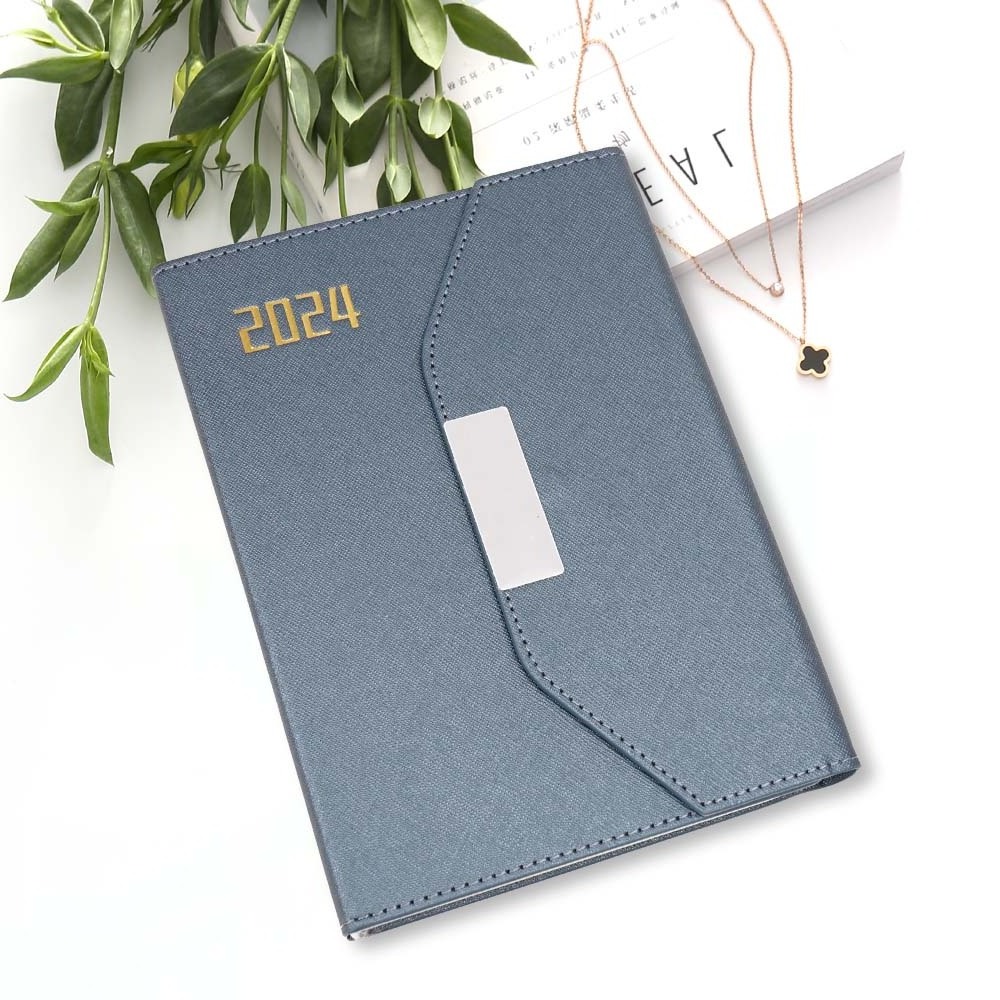 2024 Leather Journals Travel A5 Writing Custom Hot Sale PU Leather Hardcover Journal Diary Notebook