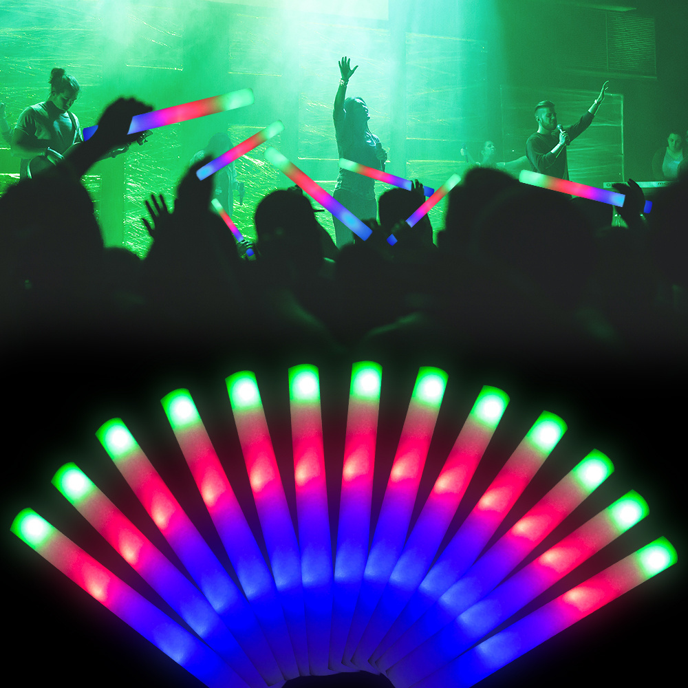 Hot Sale Night Club Led Glow Fluorescent Led Glow Foam Sticks For Parties And Concert