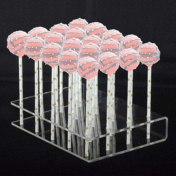 MY Wholesale Acrylic Lollipop Stand Candy Storage Rack Store POP Holder For Wedding Party Funny Decoration Display