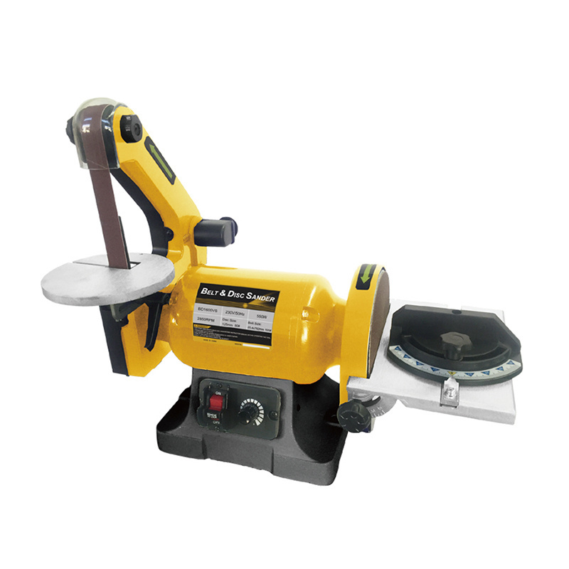 Hot sale electric straight line sander with induction motor wood polishing sander variable Speed belt disc sander machine