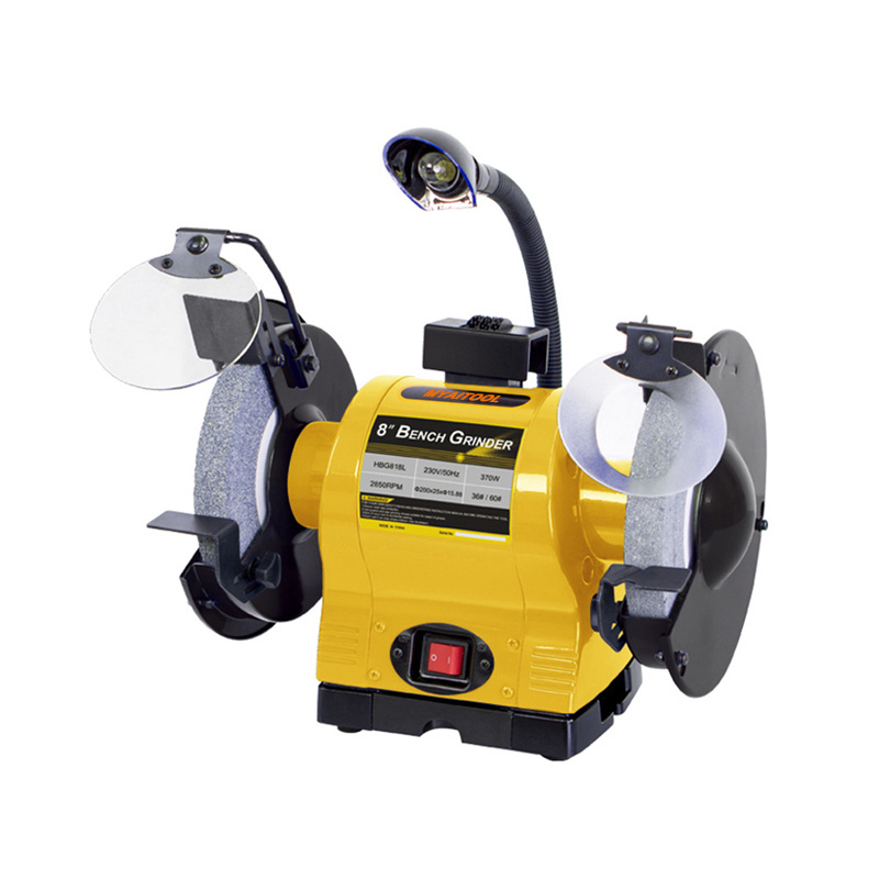 Factory direct sales mini bench grinder continuous use with 10W flexible working light small bench surface grinder