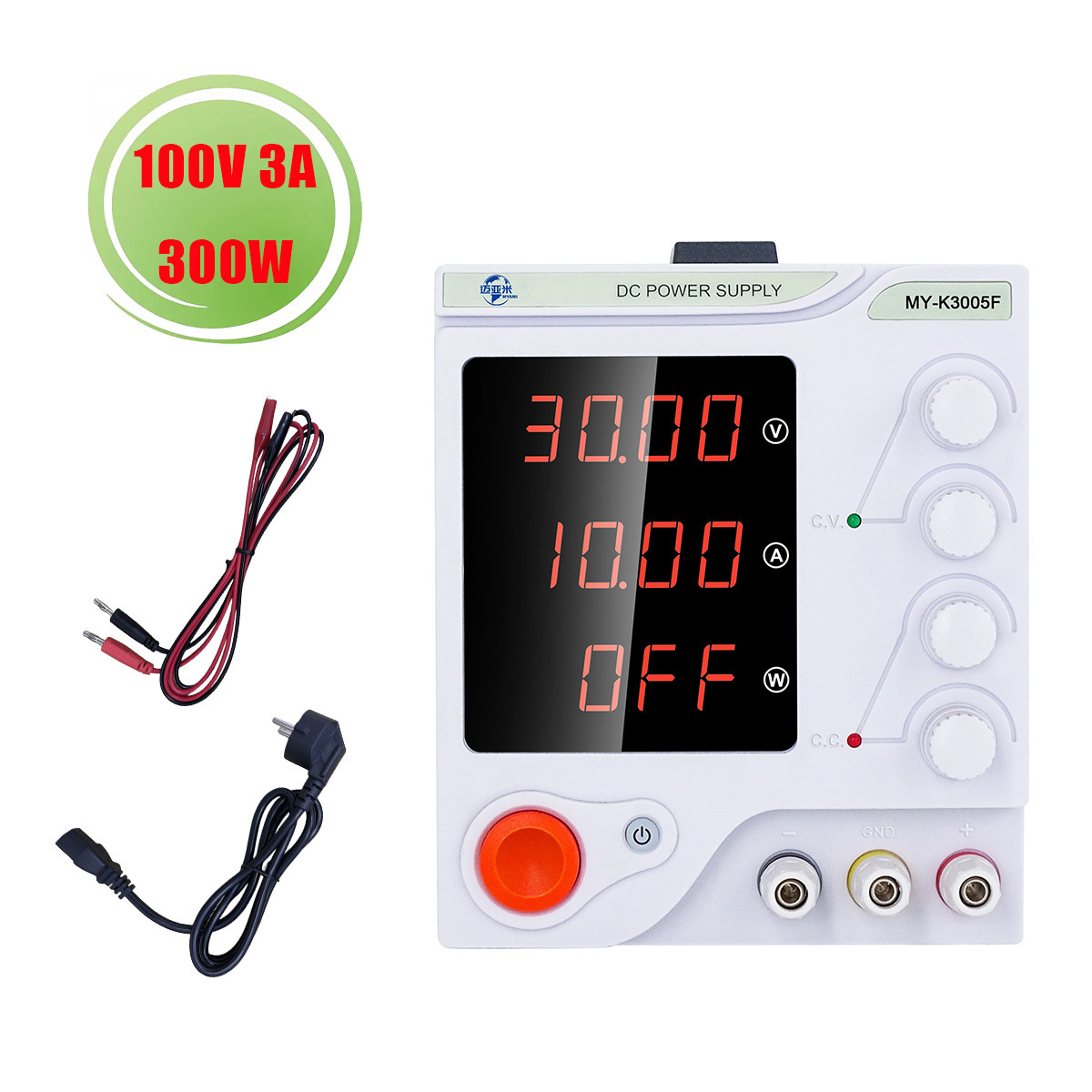 MYAMI MY-K10003F SMPS 100V 3A 300W digital switch mode dc regulated  adjustable dc power supply