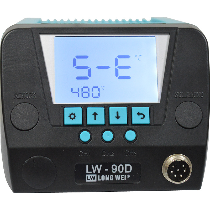 High efficiency thermostatic 60W 90W welding station digital 24V 480 degrees solder and rework station