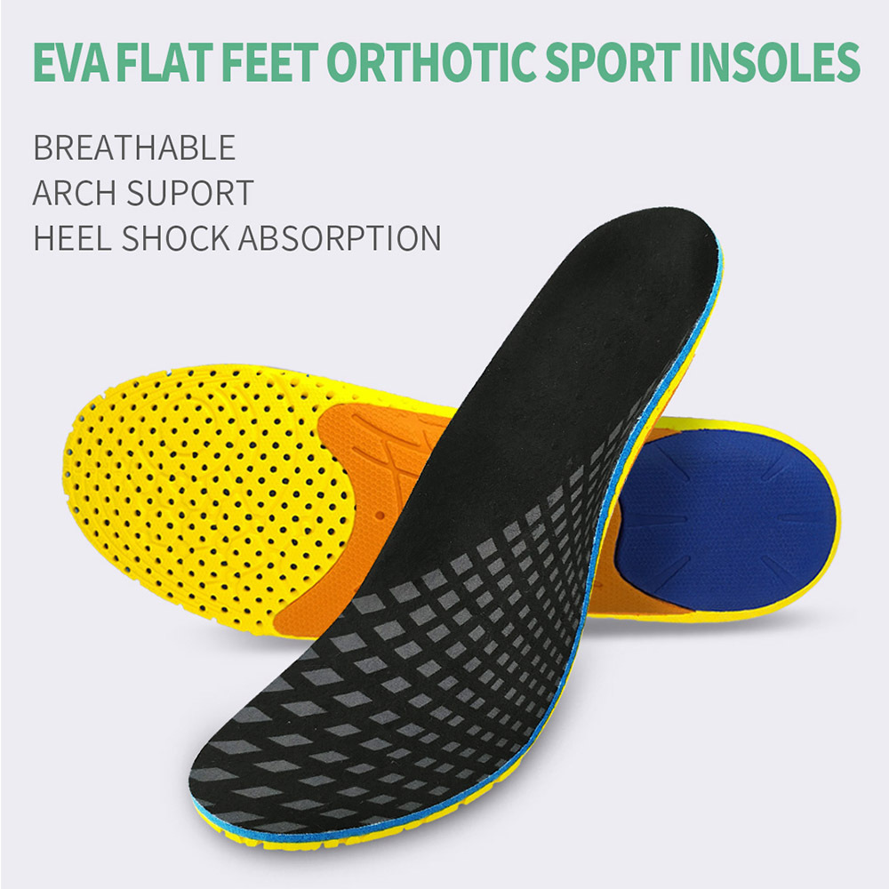 Sports Arch Support Shock Absorbing Best Custom Insoles Soft For Sneakers Relieve Foot Pain Anti Fatigue Insole