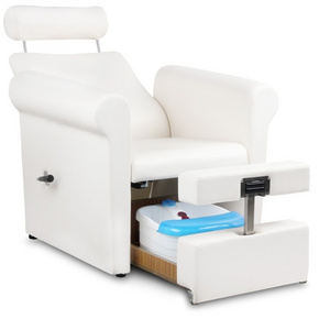 Nail salon manufactures white modern no plumbing foot spa massage used nail manicure chair luxury pedicure spa chair for sale