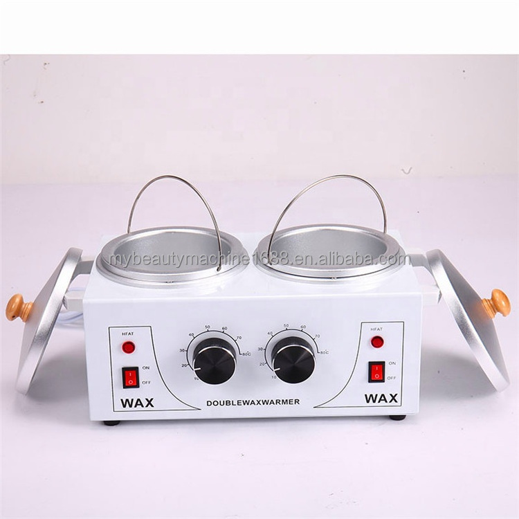 Newest Professional Hair Removal Wax Pot Warmer Wax Heater 1000cc Double Wax Melting Pot Machine