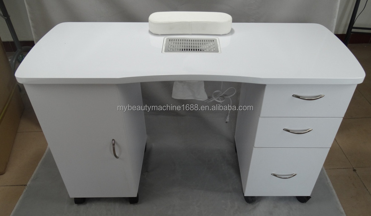 Nail Table Station Furniture Manicure Portable Modern Salon  Cheap Tables Sets Tech Nails Desk For Black