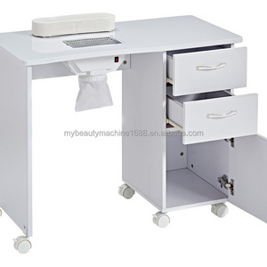 Nail Table Station Furniture Manicure Portable Modern Salon  Cheap Tables Sets Tech Nails Desk For Black