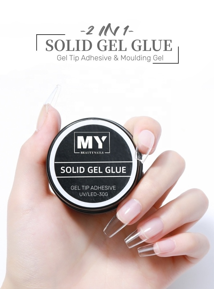 MyBeautyNails OEM Private Label Apres Extend Gel Novice Nail Tip Glue Press On Nails Jelly Solid Gel X Nail Glue