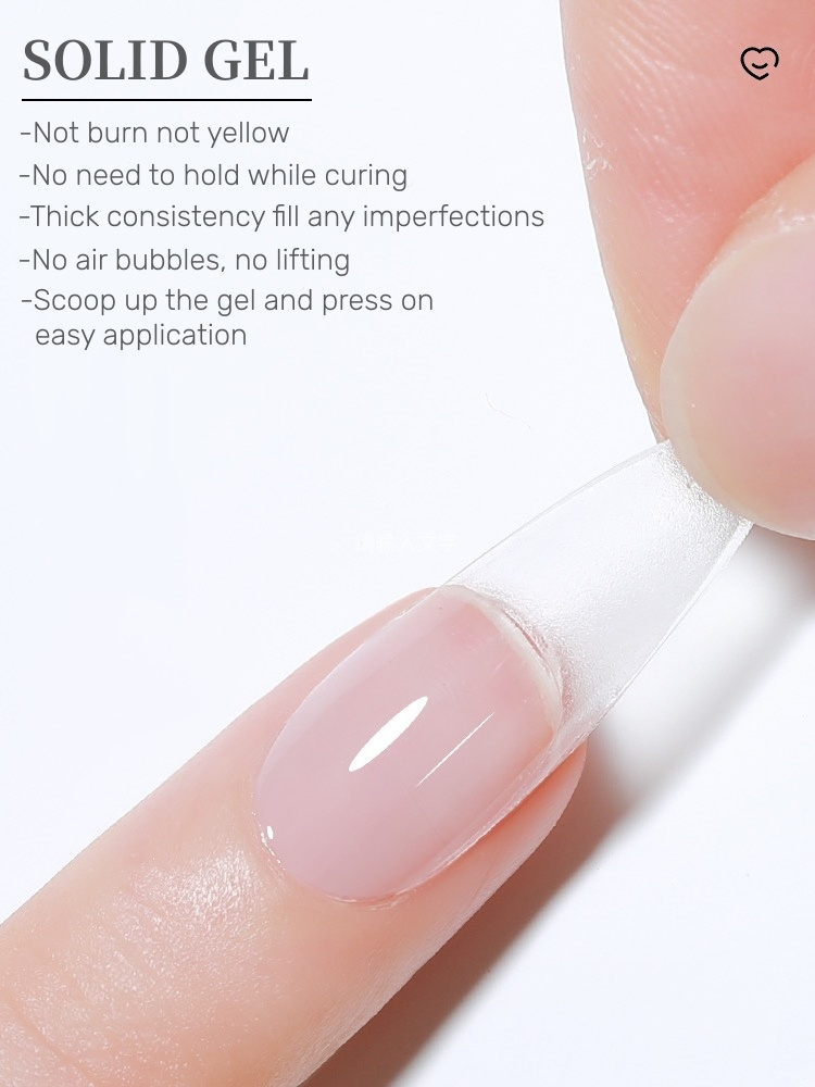 MyBeautyNails OEM Private Label Apres Extend Gel Novice Nail Tip Glue Press On Nails Jelly Solid Gel X Nail Glue