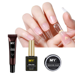 MyBeautyNails Nail Tip Glue Apres Gel X Base Extend Gel Novice Press On Solid Jelly Gel Press On Nails Wholesale