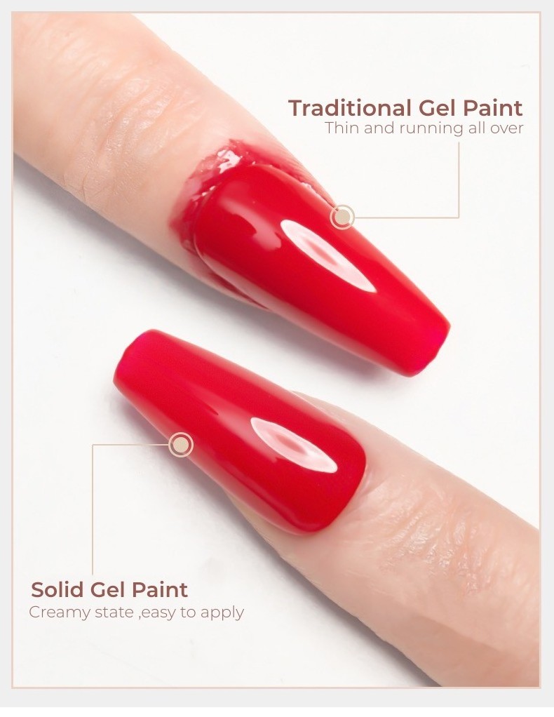 MyBeautyNails Private Label Solid Painting Nail Color Gel Pudding Mud UV Gel Nail Solid Polish Palette 3d Solid Pudding Gel Nail