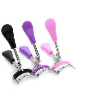 Random Color!!!1PC New Colorful Cosmetic Eyelash Curler With Comb Tweezers Curling Eyelash Clip Cosmetic Eye Beauty Tool