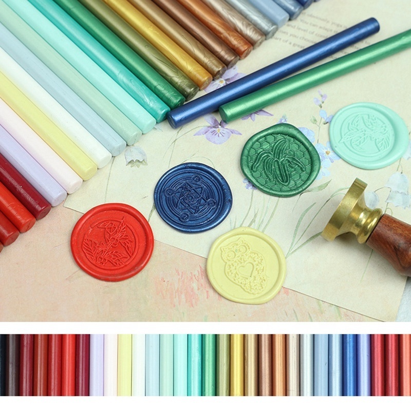 7mm Wax Seal Stick for Glue Gun Mini Sealing Wax Sticks Wax Seal Kit Stamp 68 Color Available