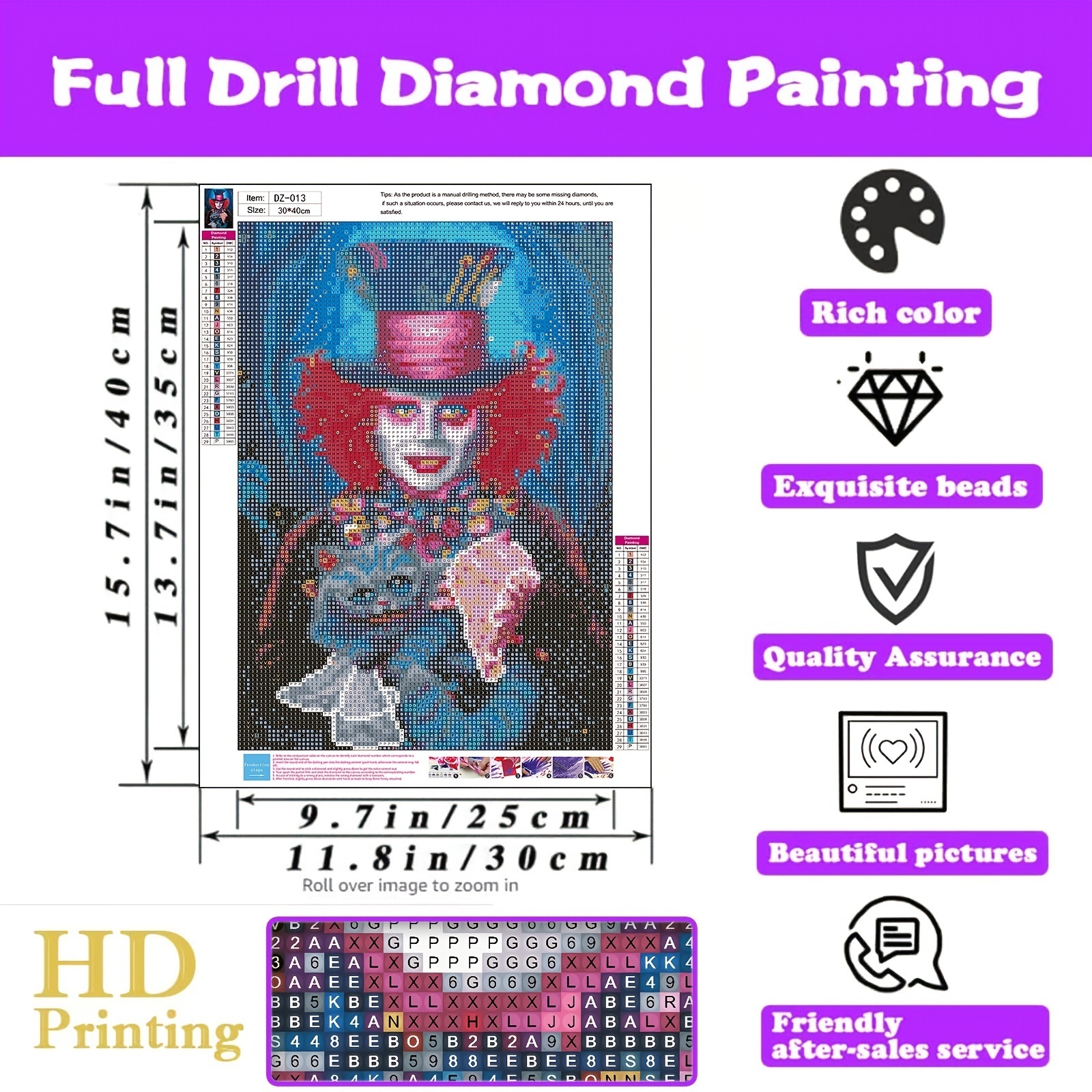 Diamond Painting Kits Clown Diamond Art For Adults 5d Diamond Painting Kits For Adults Art Kits