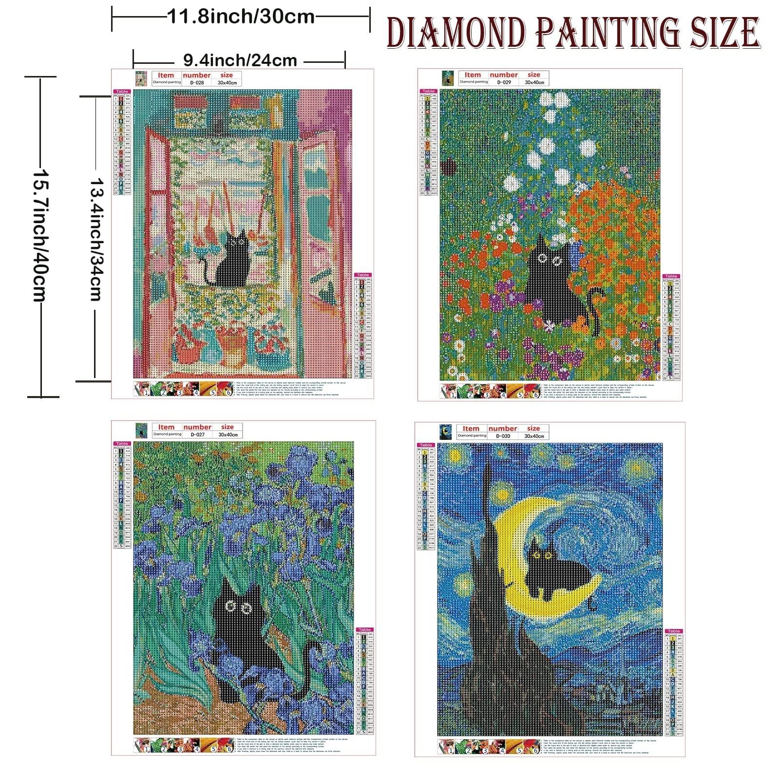 Wholesale Black Cat  Adult Kids 5d Diamond Painting Set Round Diamond Digital Painting Kit DIY Beginner