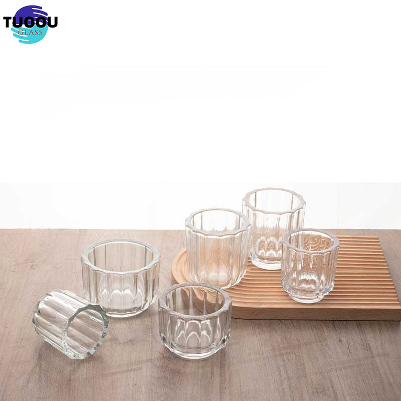 In Stock Wholesale glass Candle jar Holders cups Bulk for Table Decor Wedding Parties Holiday