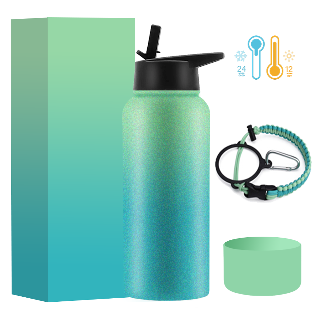 Custom Water Bottle Stainless Steel Double Wall Vacuum Flask Thermos Sports Thermal Insulated Water Bottle Stainless Steel