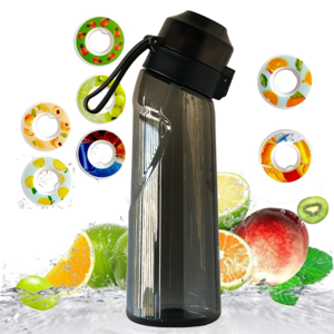 Custom logo portable 500ml 650ml flavored water bottle bpa free tritan plastic scent flavoured air water bottle with flavor pods