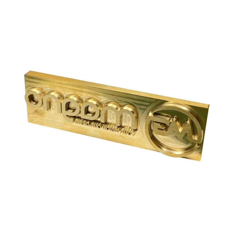 Custom Brass Metal Branding Mould Emboss Deboss Die Leather Logo Stamping Mold for Hot Stamping