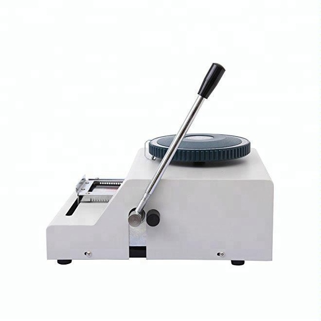 Manual PVC ID Business Card Letter Press Embossing Machine