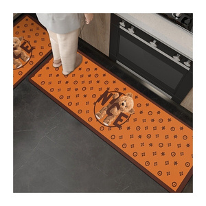 Diatom mud kitchen floor mat non-slip anti-oil absorbent mat door resistant dirty foot mat waterproof household non-washable rug