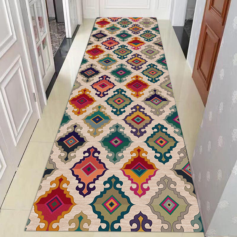 Luxury Corridor Runner Long Carpets for Hallway Aisle Passageway Living Room Decoration Home Long Rug Entryway Entrance Door Mat