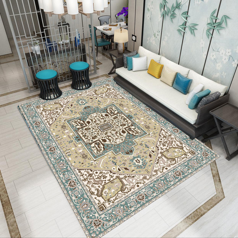 Persian Living Room Large Area Carpet Bedroom Bedside Carpets Home Study Balcony Rug Kitchen Stain-resistant Non-slip Rugs