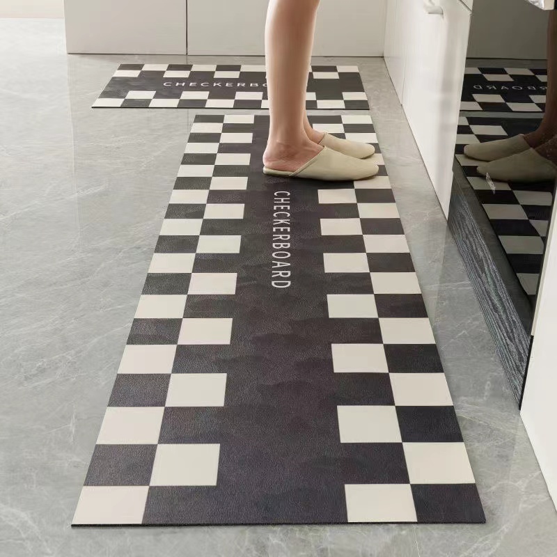 Wholesale Non-slip Anti-fatigue diatom mud mat absorbent door mat Custom 3d kitchen carpet