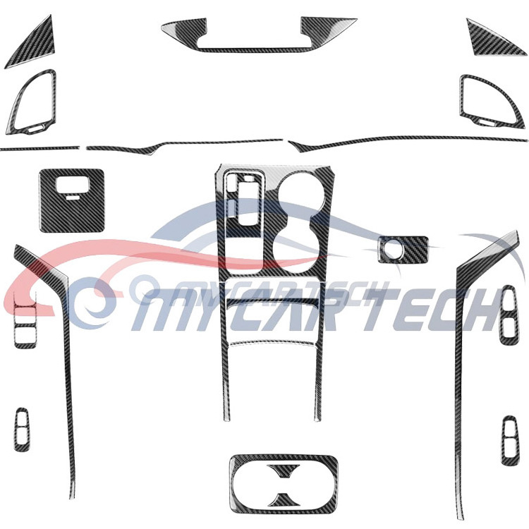 for kia stinga body kit 2018-2023 front lip rear wing side skirt carbon fiber interior trim also