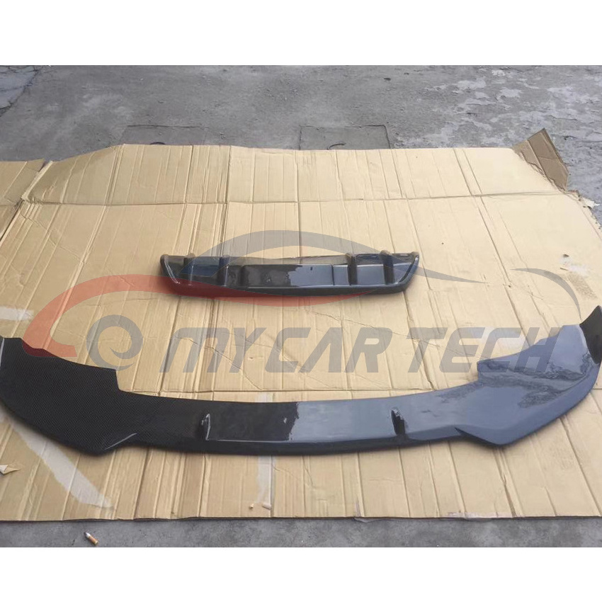 Carbon Fiber Front Lip Rear Bumper Car Body Kits For B-MW X4 series F26