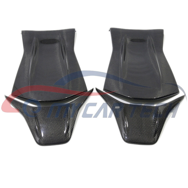 New arrival carbon fiber seat back cover for mercedes b-enz GT CLA GLA A45 E63 C63AMG