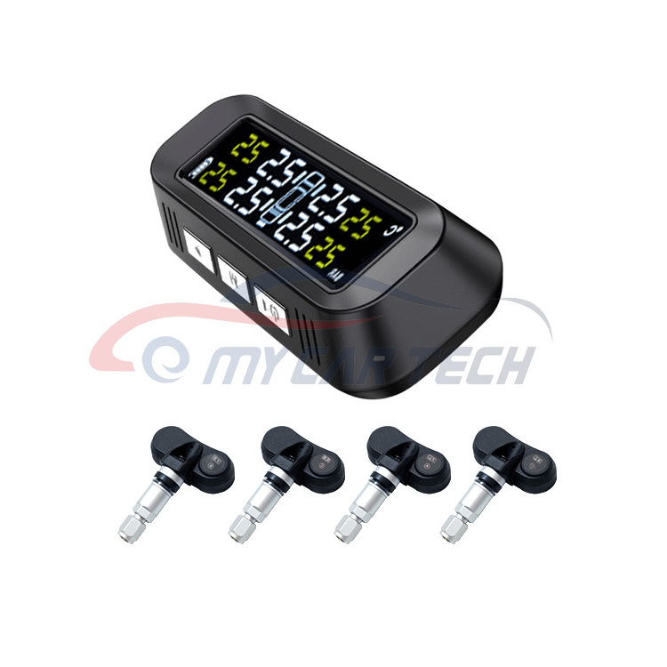 Wireless digital TPMS Tyre Pressure Monitoring Intelligent System with Precision Internal External Sensor solar tpms monitor