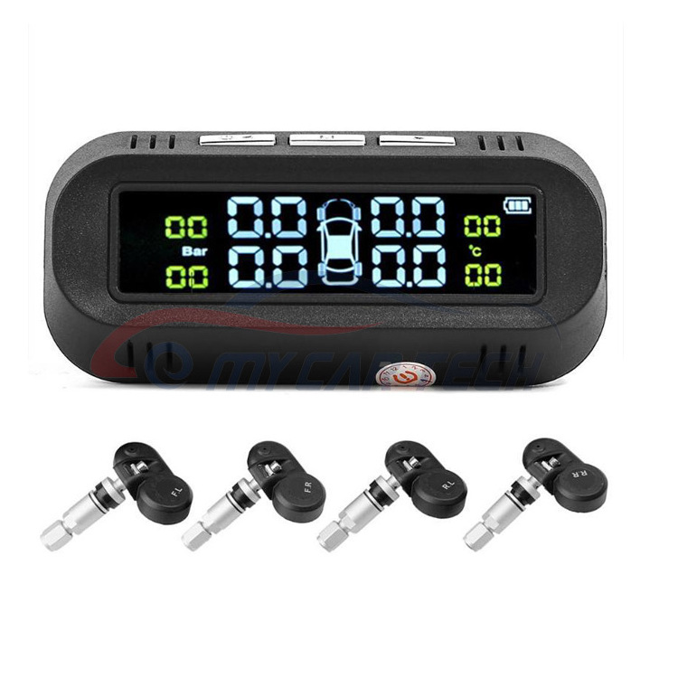 Wireless digital TPMS Tyre Pressure Monitoring Intelligent System with Precision Internal External Sensor solar tpms monitor