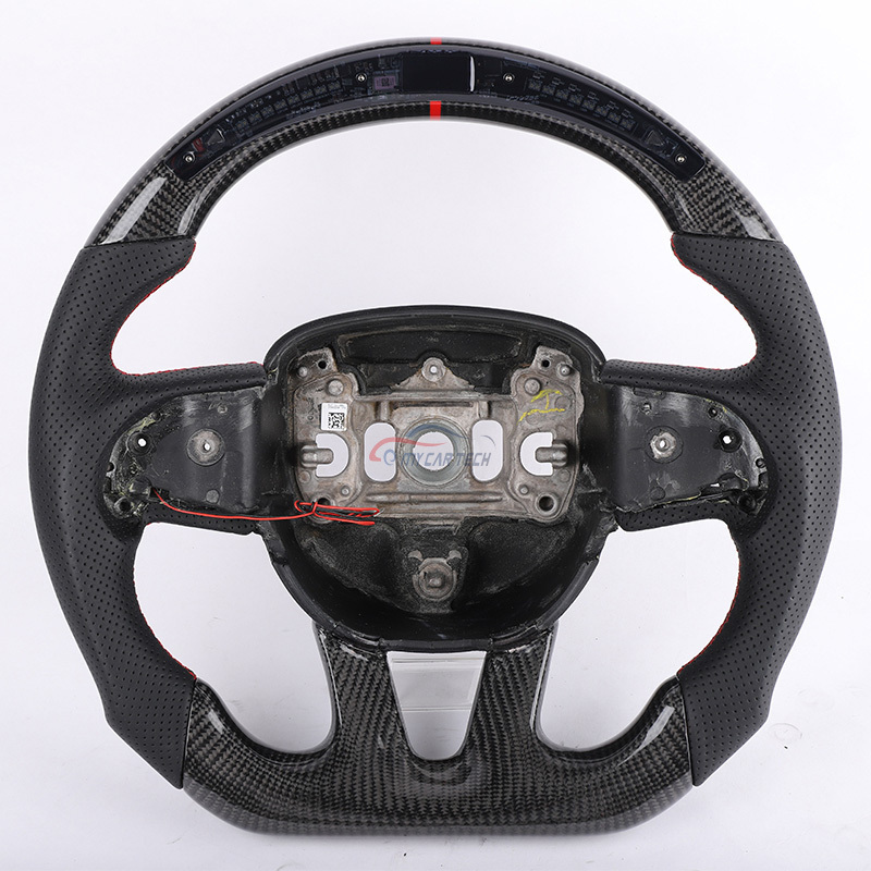 Sports Style Private Customization Yellow for Dodge Challenger Carbon Fiber Steering Wheel Hot Sale