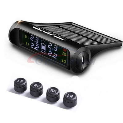 Car TPMS Solar Gauge Wireless Automotive Solar Power Real Time Tire Pressure Monitoring System External TPMS Sensor