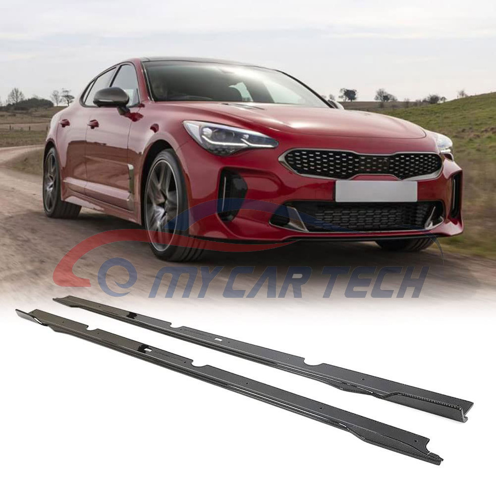 for kia stinga body kit 2018-2023 front lip rear wing side skirt carbon fiber interior trim also