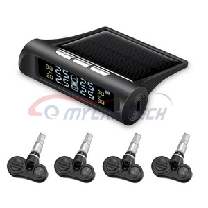 USB Solar Wireless Car TPMS Tire Pressure Monitor System w/4  Sensors solar tpms monitor