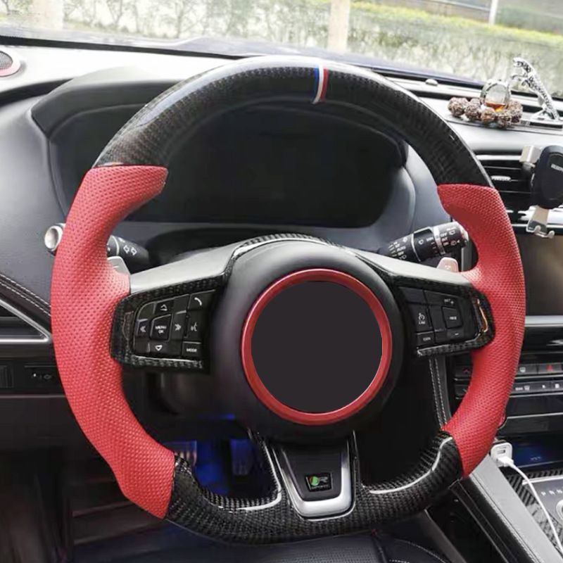 carbon fiber steering wheel  for  Jaguar XFL XEL XJL XF XE XJ F-Type