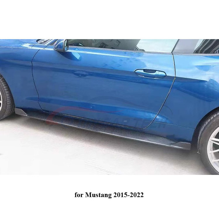 carbon fiber side skirt for Mustang 2015-2022