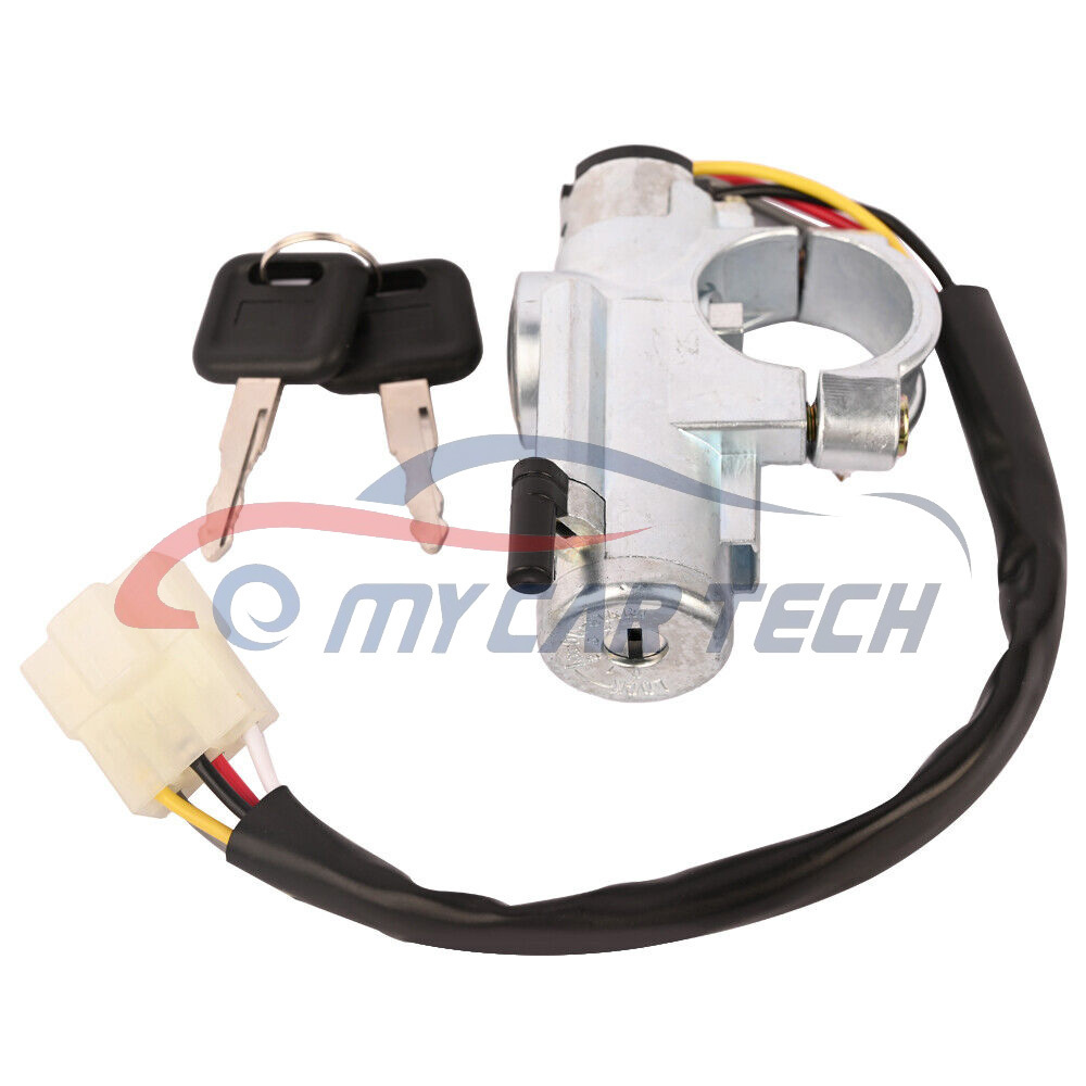 Ignition Switch w/ 2 Keys for 86-89 Nissan D21 90-96 Pathfinder Manual Transmission 48700-01G25 48700-01G26 48700-75P25