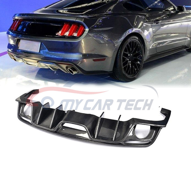 Carbon Fiber Car Bumper Rear Lip for  2015-2017 Ford  Mustang American version bodykit valance piece