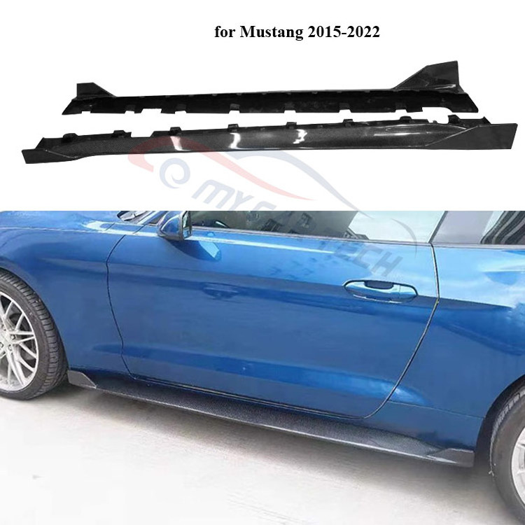 carbon fiber side skirt for Mustang 2015-2022