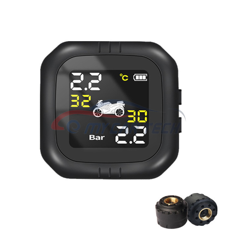 Direct Supply  Wireless Motorcycle TPMS Motorbike Tire Pressure Monitor System Sensor Internal and External Sensors