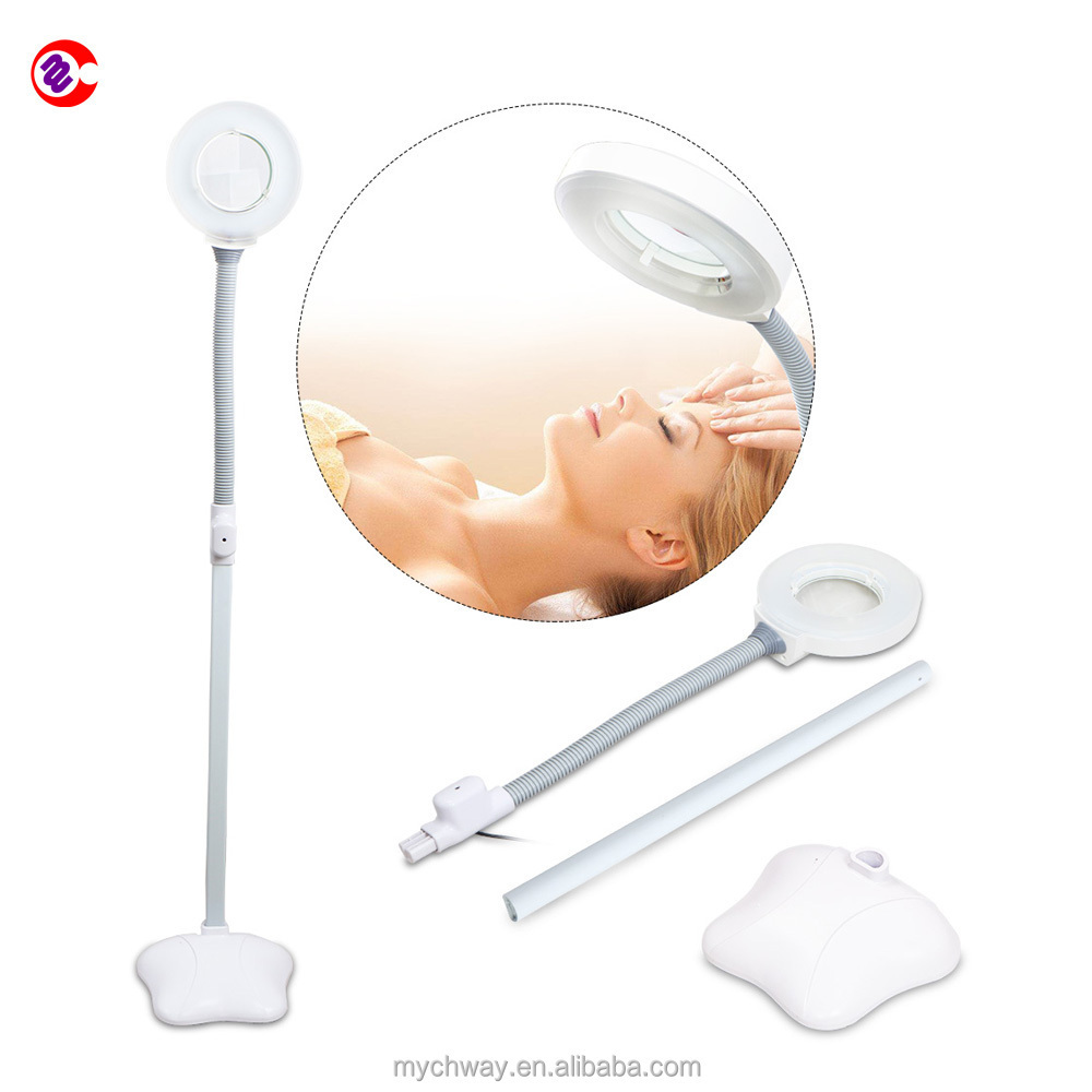 Beauty Salon Use Cool Light Led Magnifying Floor Lamp Facial Examination Lamp