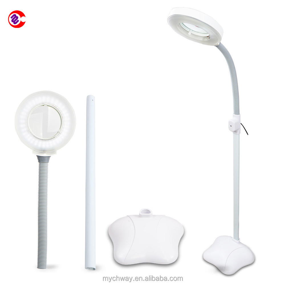 Beauty Salon Use Cool Light Led Magnifying Floor Lamp Facial Examination Lamp